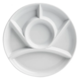 Trudeau Round Fondue Plates, set of 4