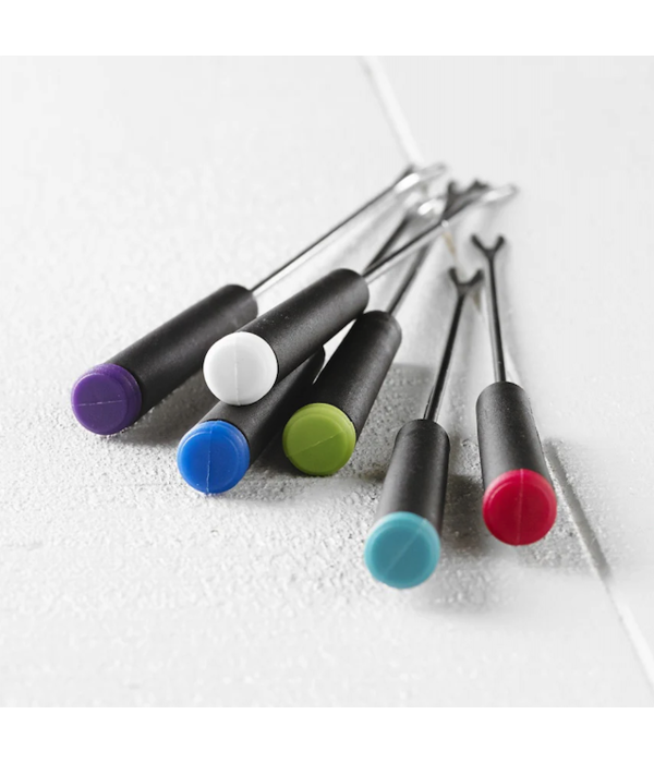 Trudeau Trudeau Black Fondue Forks, set of 6