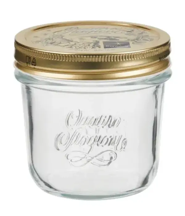 Trudeau Trudeau 200ml Glass Jar "Quattro Stagioni" w/ Golden Lid