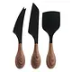 Trudeau Cheese Knives with Wooden Handles, Set of 3