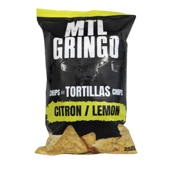 MTL Gringo Lemon Tortilla Corn Chips, 250g
