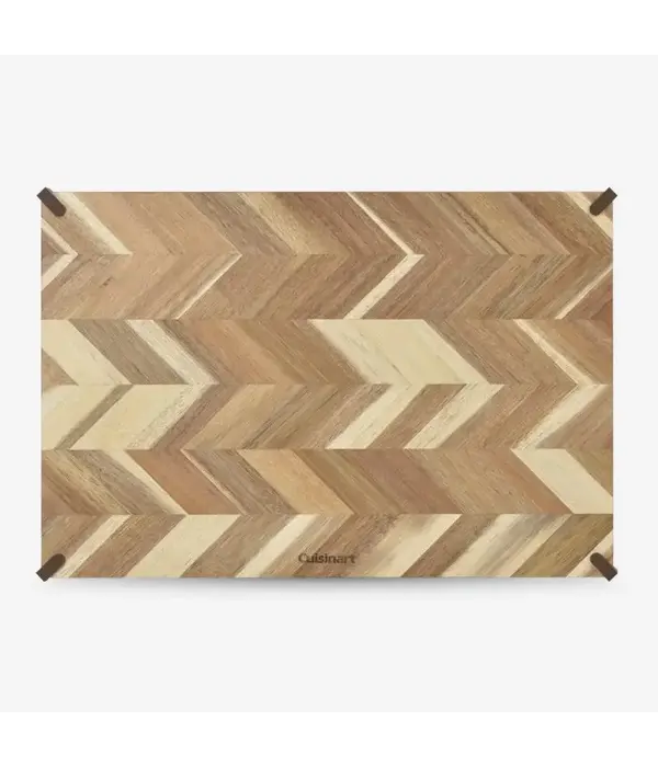 Cuisinart Planche à découper en acacia chevrons 18x12" de Cuisinart