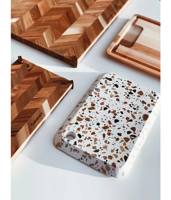 Cuisinart Planche à découper en acacia en chevrons 12x7" de Cuisinart