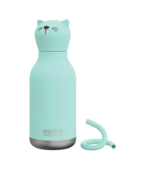 Asobu Bouteille d'eau isolante pour enfant "Chat", 16 oz de ASOBU®