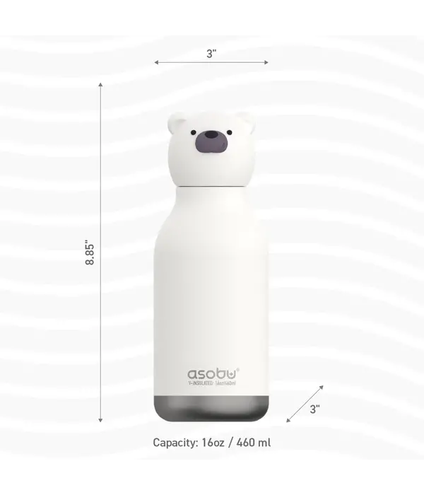 Asobu Bouteille d'eau isolante pour enfant "Ours", 16 oz de ASOBU®