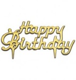 Vincent Sélection Vincent Sélection "Happy Birthday" Gold Topper