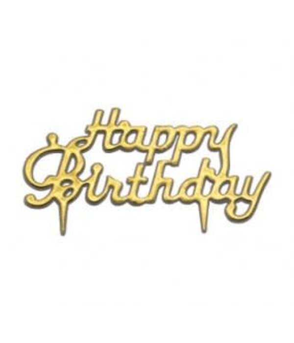 Vincent Sélection Vincent Sélection "Happy Birthday" Gold Topper