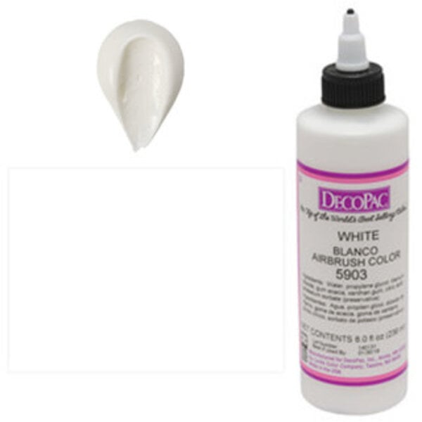 Decopac White Airbrush Color 8 oz