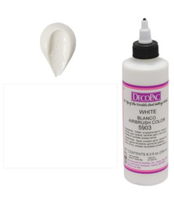 Vincent Sélection Colorant à airbrush Blanc 8oz de Decopac