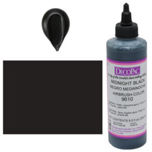 Vincent Sélection Decopac Midnight Black Airbrush Color 8 oz