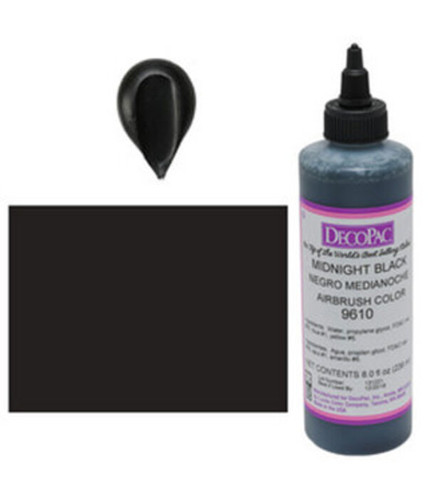 Vincent Sélection Colorant à airbrush Noir 8oz de Decopac