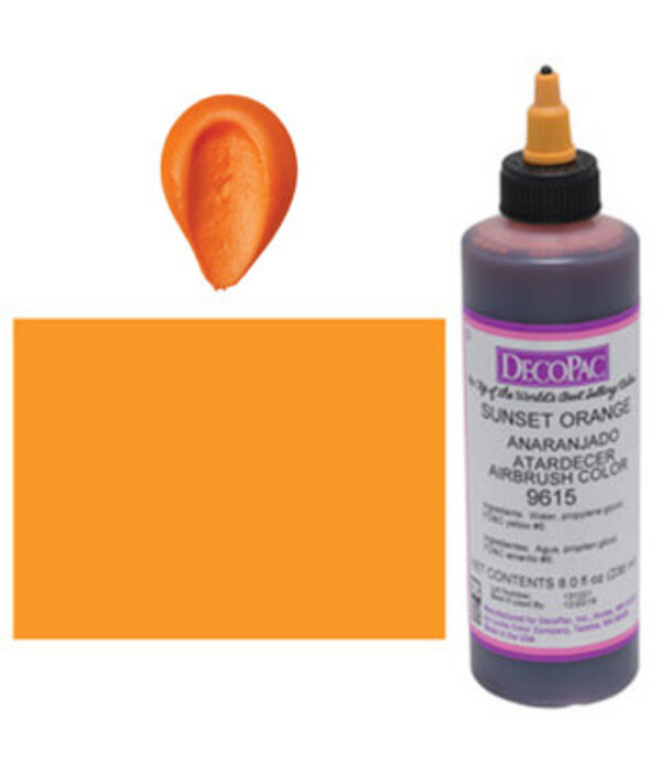 Vincent Sélection Colorant à airbrush Orange 8oz de Decopac
