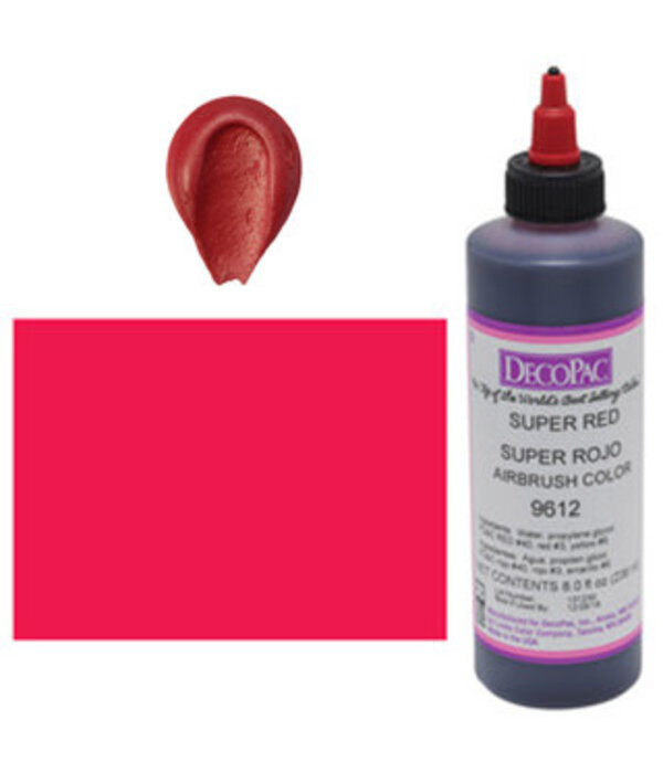 Vincent Sélection Colorant à airbrush Super Rouge 8oz de Decopac
