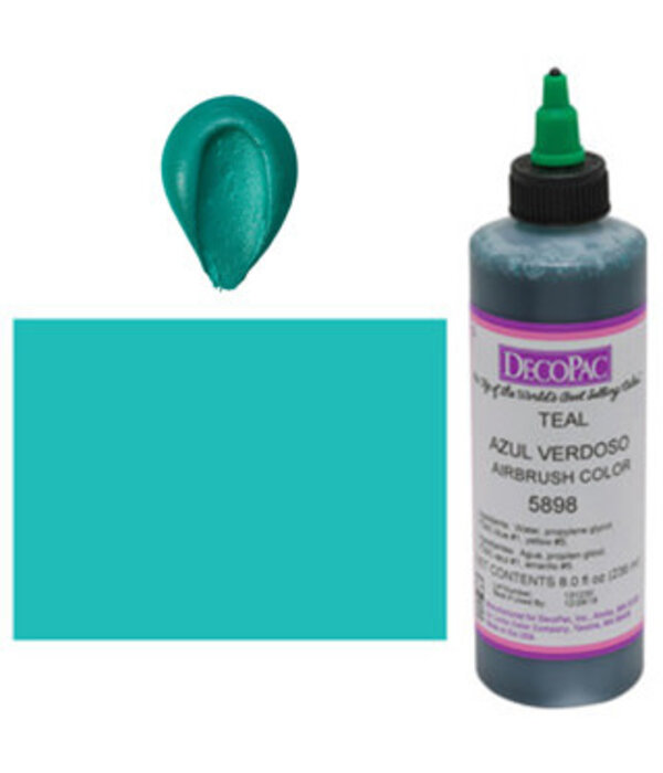 Vincent Sélection Colorant à airbrush Turquoise 8oz de Decopac