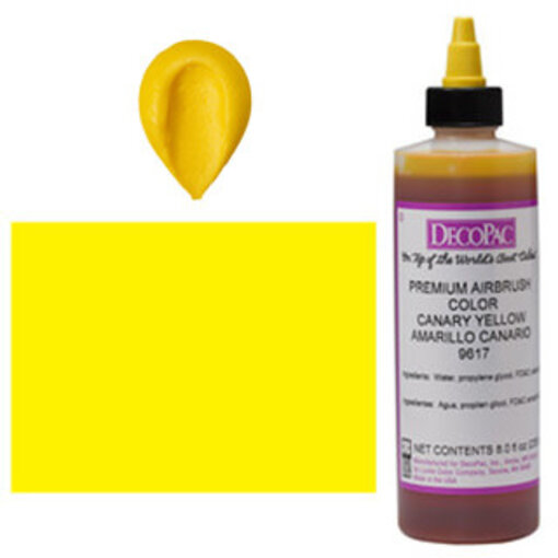 Vincent Sélection Colorant à airbrush Jaune Canari 8oz de Decopac