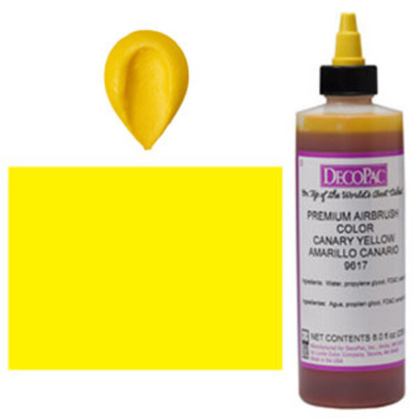 Decopac Canary Yellow Airbrush Color 8 oz