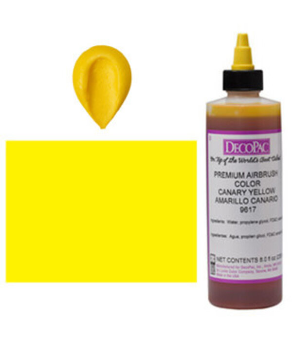 Vincent Sélection Colorant à airbrush Jaune Canari 8oz de Decopac