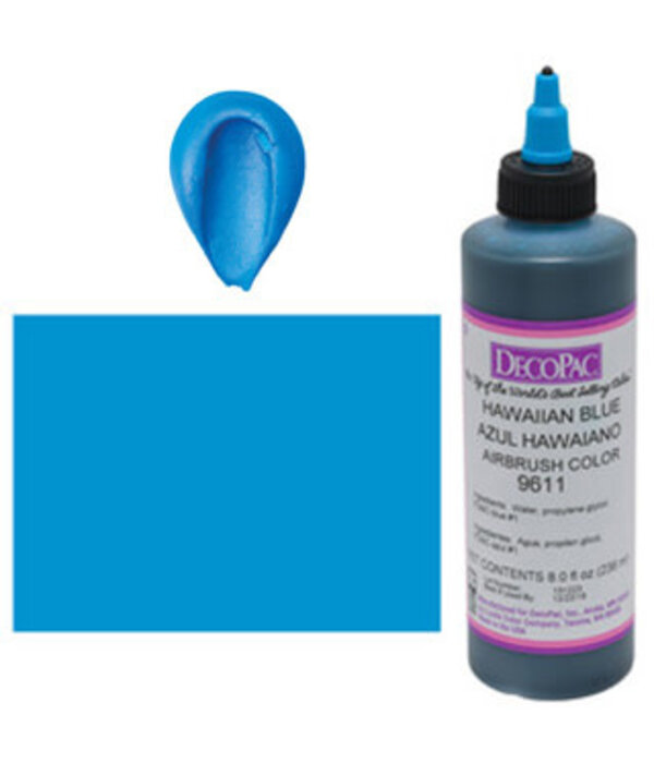 Vincent Sélection Colorant à airbrush Bleu Hawaïen 8oz de Decopac
