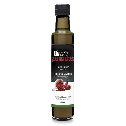 Olives et Gourmandises Huile d'olive au Piment de Cayenne 100ml de Olives & Gourmandises