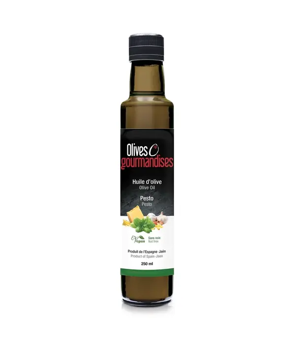 Olives et Gourmandises Huile d'olive au Pesto 100ml de Olives & Gourmandises