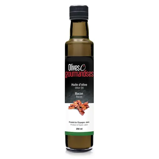 Olives et Gourmandises Huile d'olive bacon 250ml de Olives & Gourmandises