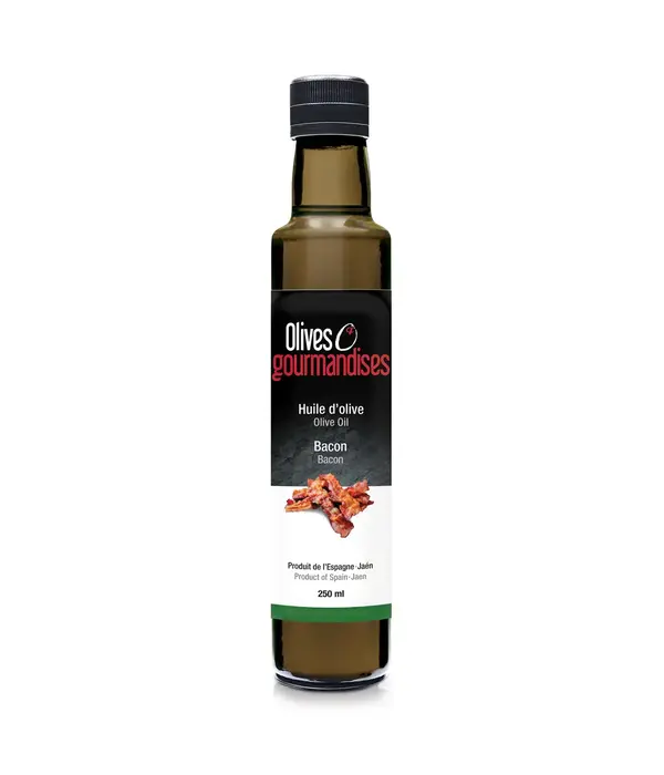 Olives et Gourmandises Huile d'olive bacon 250ml de Olives & Gourmandises