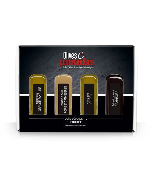 Olives et Gourmandises Boite découverte Fruitée 4x60ml  de Olives & Gourmandises