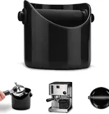 Coffee Grind Knock Box & Espresso Dump Bin, Black
