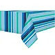 Nappe rectangulaire en flanelle rayée bleue 60x84