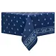 Rectangular Flannel Tablecloth "Blue Bandana" 52x70