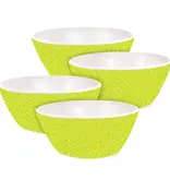 Bol en plastique vert lime, ens/4