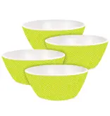 Bol en plastique vert lime, ens/4