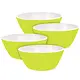 Bol en plastique vert lime, ens/4
