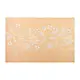 Napperon corail avec fleurs 12x18