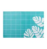 Blue Placemat "White Leaves" 12x18