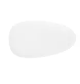 Assiette en porcelaine ovale Blanche 26.3cm