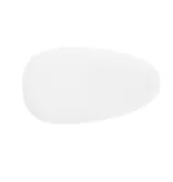 White Oval Porcelain Plate 26.3cm