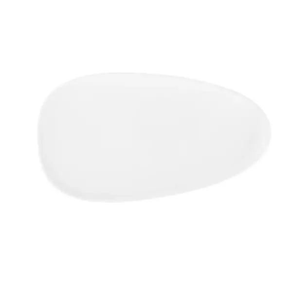 White Oval Porcelain Plate 26.3cm