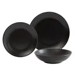 Ensemble de vaisselle noir 12 pièces