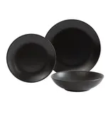 Ensemble de vaisselle noir 12 pièces