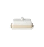 Casafina Casafina "Fattoria" White 2-tone Butter Dish