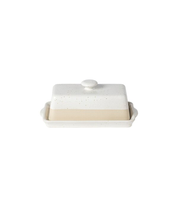Casafina Casafina "Fattoria" White 2-tone Butter Dish