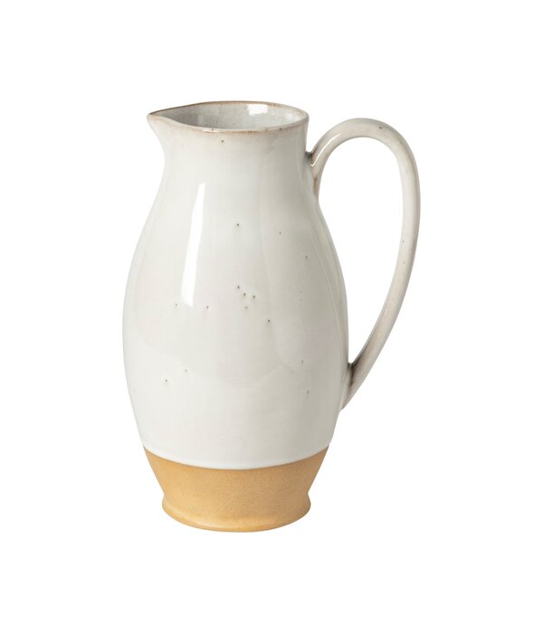 Costa Nova Costa Nova "Marrakesh" Stoneware Pitcher White Sand, 2.36L