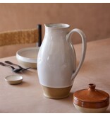 Costa Nova Costa Nova "Marrakesh" Stoneware Pitcher White Sand, 2.36L