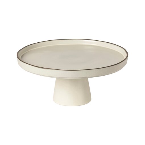 Costa Nova Costa Nova "Organic" Stoneware Footed Plate, Salt