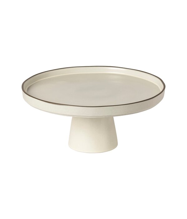 Costa Nova Costa Nova "Organic" Stoneware Footed Plate, Salt