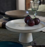 Costa Nova Costa Nova "Organic" Stoneware Footed Plate, Salt