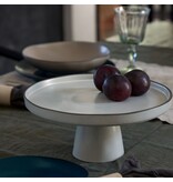Costa Nova Costa Nova "Organic" Stoneware Footed Plate, Salt