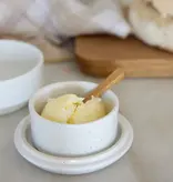 Casafina Beurrier en grès blanc deux tons "Fattoria" de Casafina