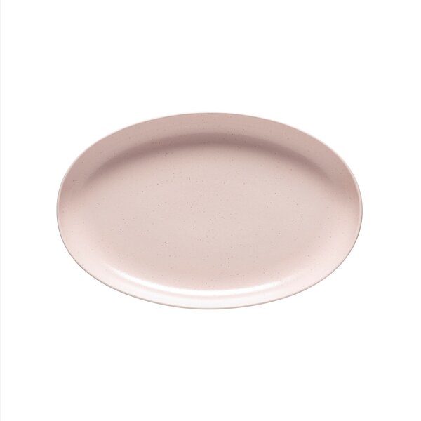 Assiette Ovale en Grès "Pacifica" 32 cm, Rose de Casafina